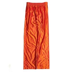 Retro 90s Eastbay Silky Dazzle Orange Tear Away Breakaway Pant Mens L Tall Shiny